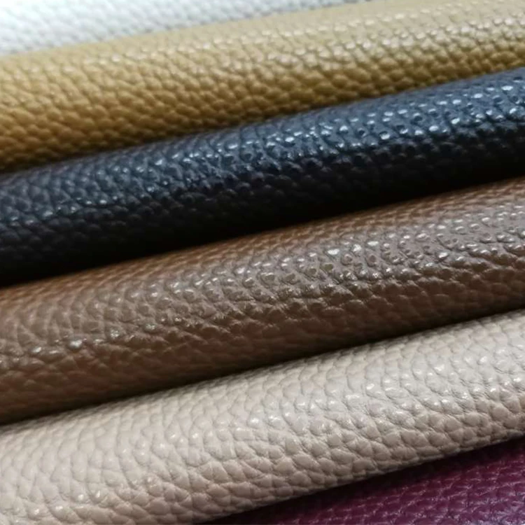 1.2mm Quilting Knitted Litchi Pu Leather Fabric Roll,Cuero En Rollos ...