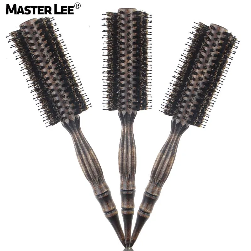 

Masterlee Brand Curly Hair Comb Care Hair Wooden Handle Natural Bristle Curl Hair Comb, Picture