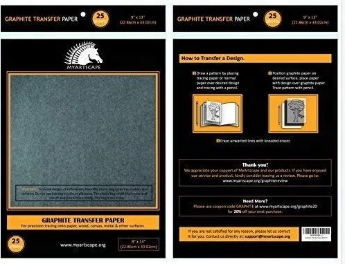 
Art Usage Gray And White Graphite Paper For Size Of 9