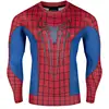 2016 New Sport Wear Fitness Compression Shirt Men Superman Captain America Spiderman Iron Man Sport tshirt Gentle Clothin