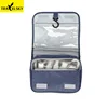 Travelsky Hot sales portable polyester personalized hanging makeup bag for travel