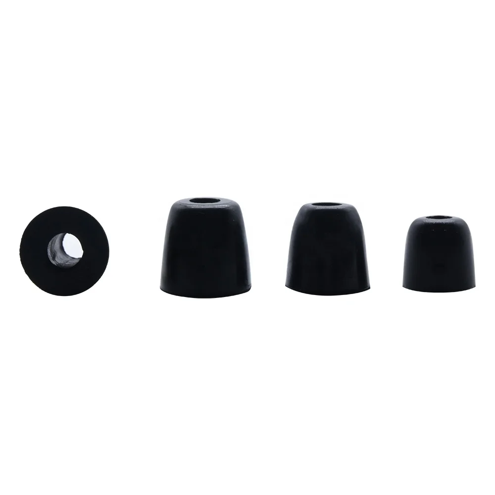 

HZ-140 T200C 4.3mm Imported Material Memory Foam Earphone Earplugs Eartip Earbuds tip Earpieces, Black