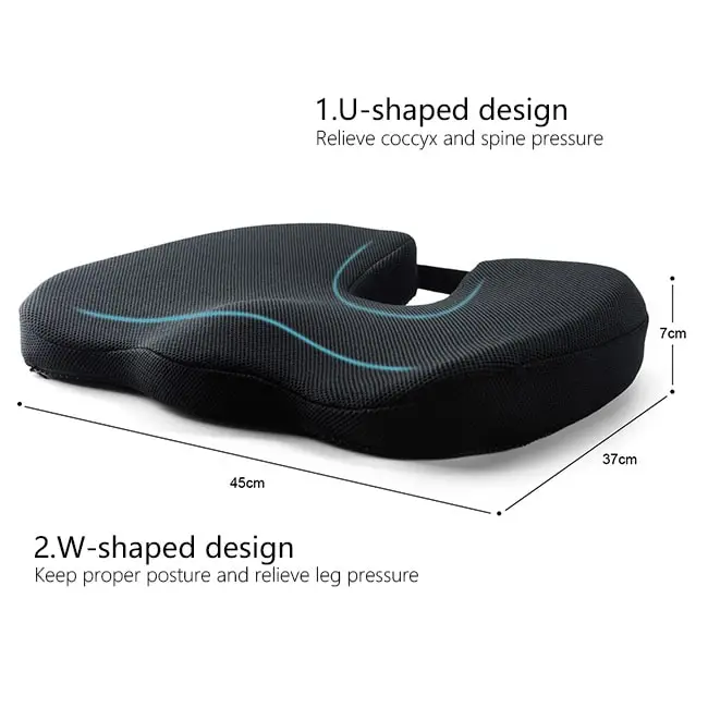 
Wholesale Rohs Passed Slow Rebound Memory Foam Zero Gravity Chair Seat Cushion 
