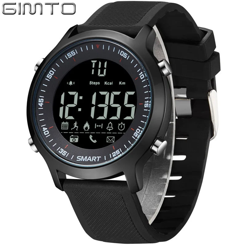
Gimto 307 Luxury Mens Digital Bluetooth Smart Wristwatch Waterproof Outdoor Luminous LED Electronic Display Sport Watches  (60736572360)