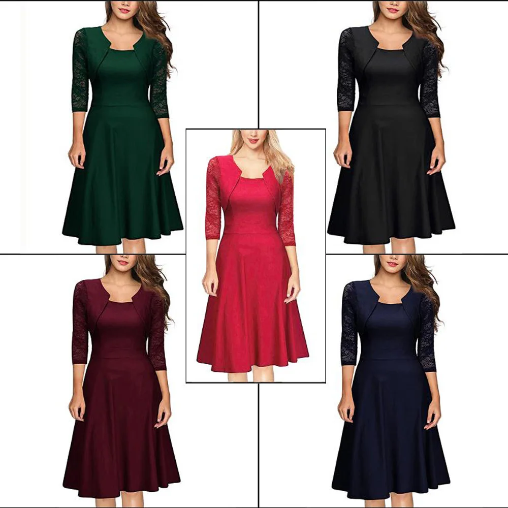 

2018 Fashion Dresses Women Lady Formal Office Party Casual Dresses Sleeveless Round Neck Ruched Women Dress
