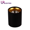 Surface Mounted Round Hagar Lamp Trimness COB LED Downlight Black 10W