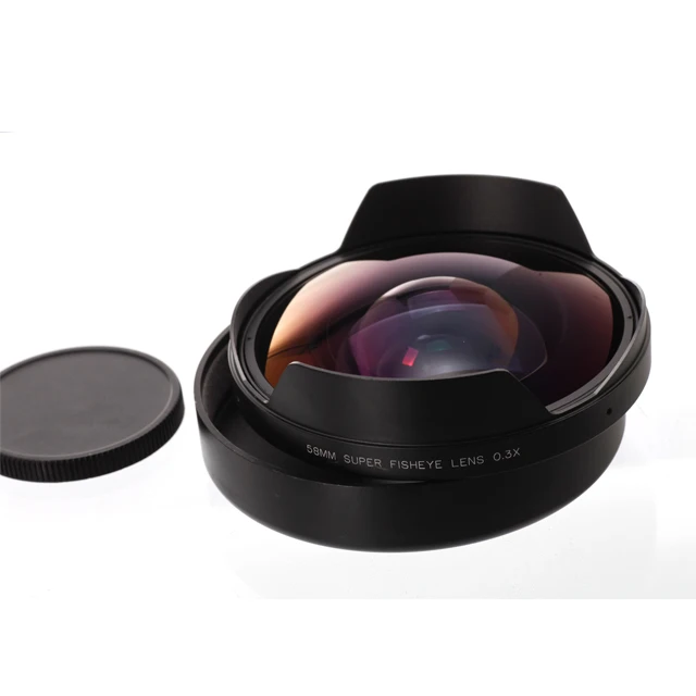 

58mm Mount Manual Focus Fisheye Camcorder Lens