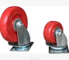 Red shopping trolley castor wheels