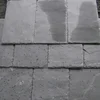 Grey natural slate install tile roof stone paving house roof