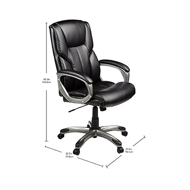High Back Executive Office Chair Black True Seating Concepts High Back Executive Office Chair Black