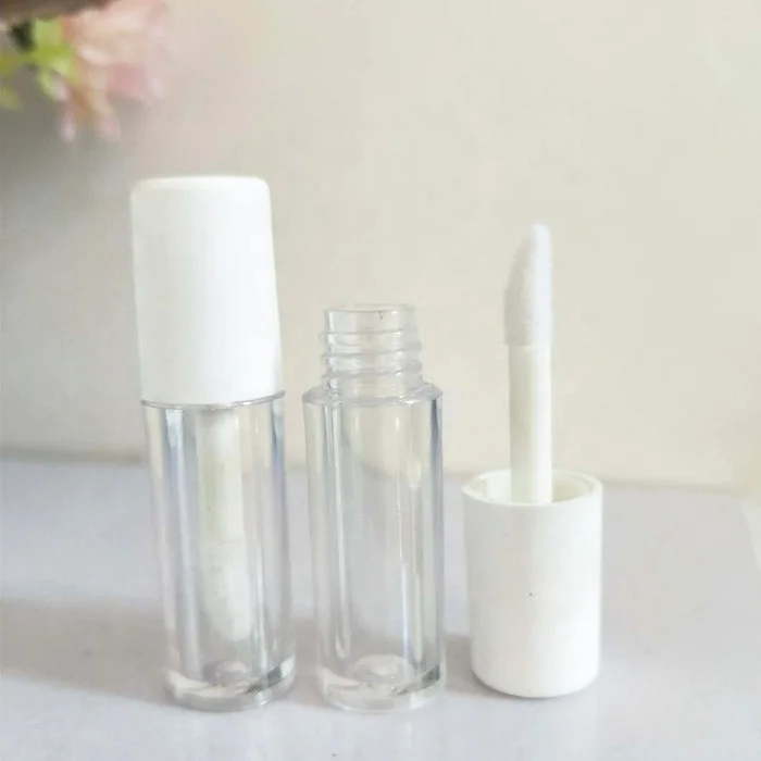 
1.2ml 1.5ml 3ml 5ml 8ml 10ml rose gold empty plastic cosmetic packaging Small Mini lip gloss tube with brush 