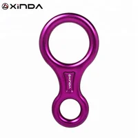 

XINDA 35kN aluminum 8 ring descender for rappelling belaying climbing