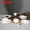 25 pcs ceramic breakfast set high-grad dinnerware circled pattern set for hotel