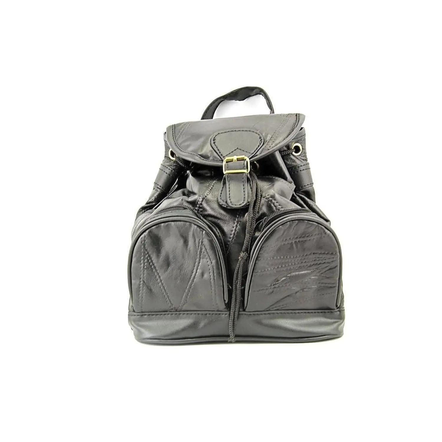 target black backpack purse