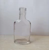 125ml custom flat shape whisky/whiskey vodka soju glass bottle chinese spirits bottle