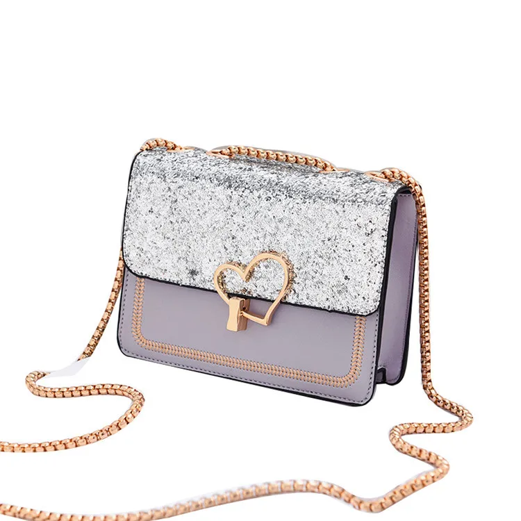 

2020 Multi-Color Women Crossbody Handbag Chain Sling Shoulder Bag For Ladies, As picture