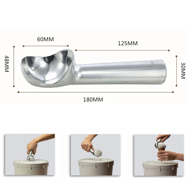 

Winho 2.5 oz Ice Cream Scoop, aluminum