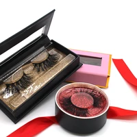

Wholesale Make Own Brand Private Label Faux Mink Eyelashes Vendor Silk Fake Lashes 3D Real Mink Eyelashes