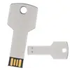 wholesale brand chip custom logo printing Metal Key Shape Custom USB Drives No Minimum order