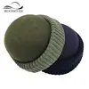 winter hats women pompom hat brim material
