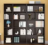 Wholesale custom made modern bookshelf / bookcases Bookcase with open shelf black color
