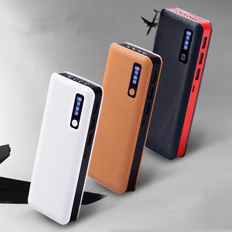 

Wholesale 18650 Battery Charger Leather Power Bank Low Price Power Bank Gift Promotion 13000mah, Black;brown;white