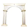 China Wholesale Websites White Pvc Flower Round Decorations Wedding Outdoor Metal Garden Arch for stage decoration