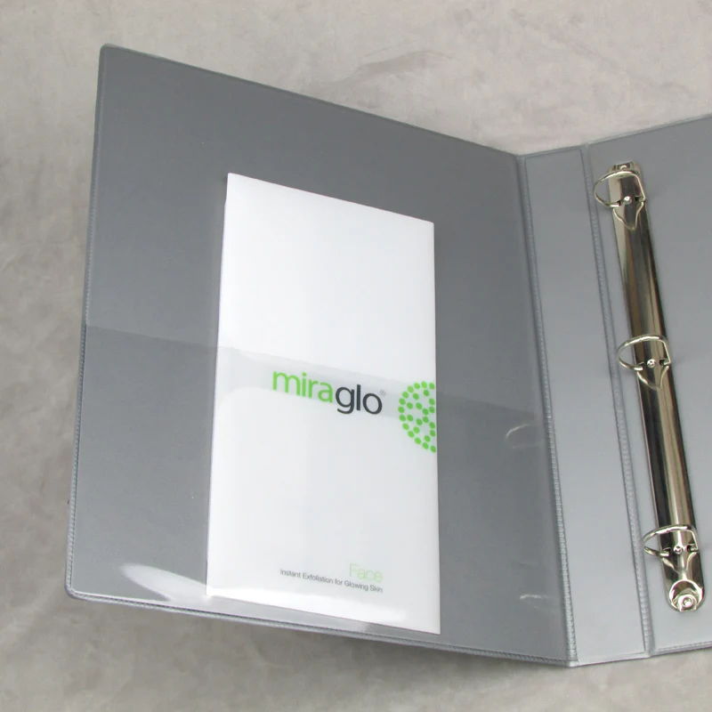 stationery factory D ring metal clip file folder custom plastic lever arch file folder