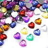 wholesale flatback sew on heart acrylic jewels crystal gemstone