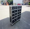 custom 12 drawers tool box flight case with sliding board and side table