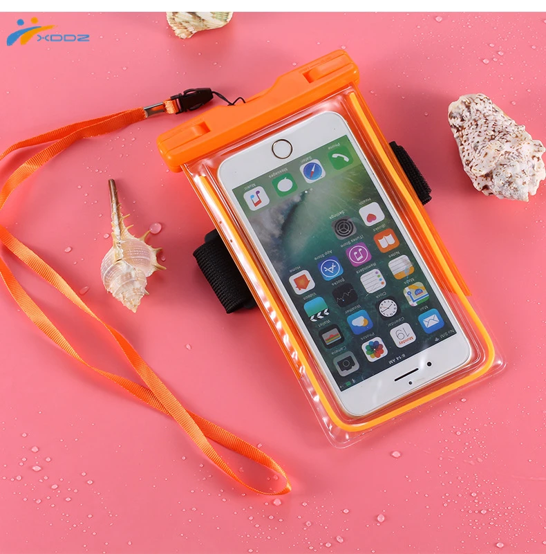 Xddzfactory Universal Pvc Waterproof Phone Bag Case 6 Inch With Armband & Lanyard,For Iphone 8