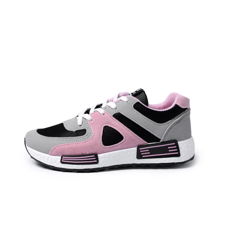 

Wholesale spring and autumn Korean version of sports shoes lady versatile stylish breathable flat running shoes, As the picture show