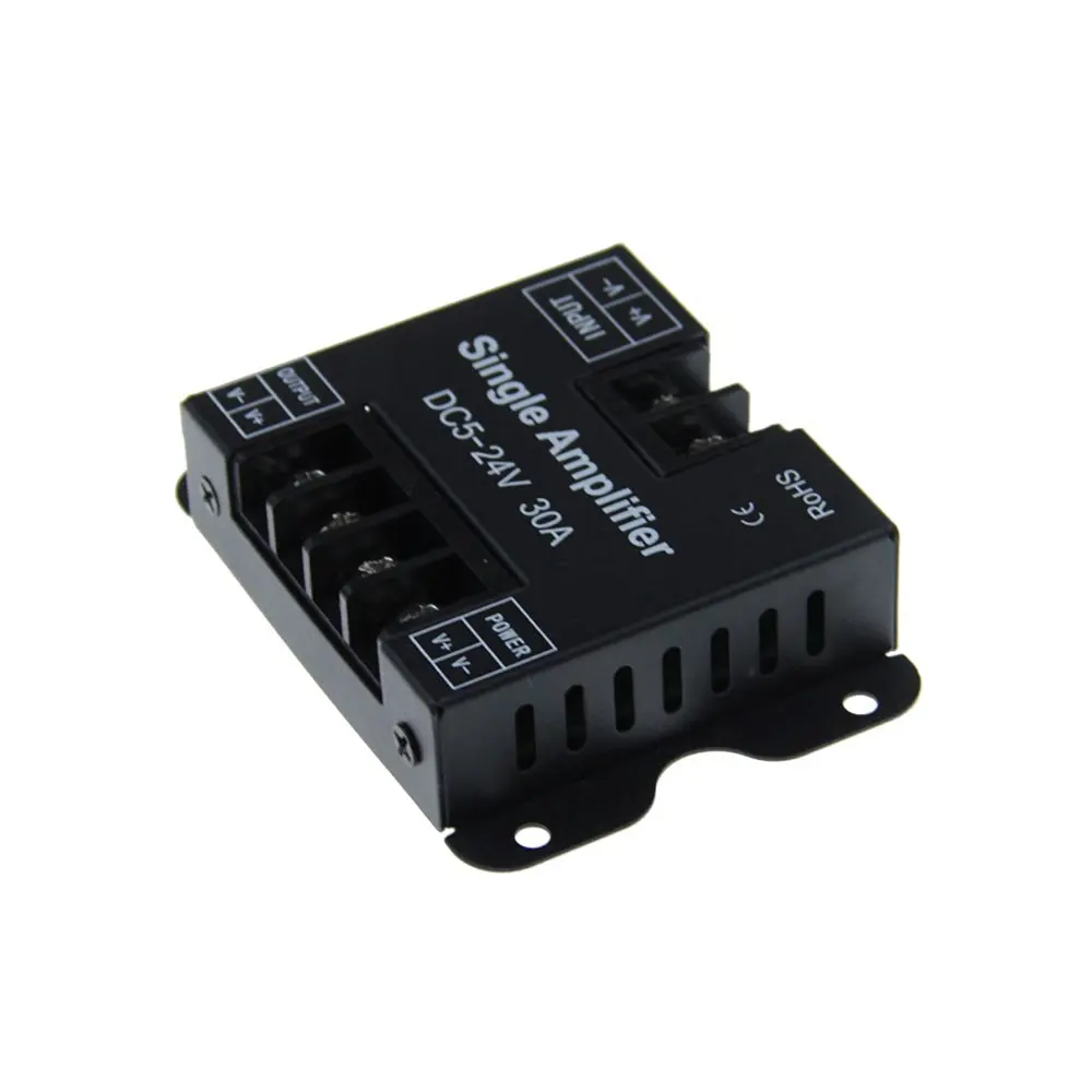 DC Signal Repeater DC5V 12V 24V 30A Signal Repeater Amplifier for Single Color 5050 LED strip