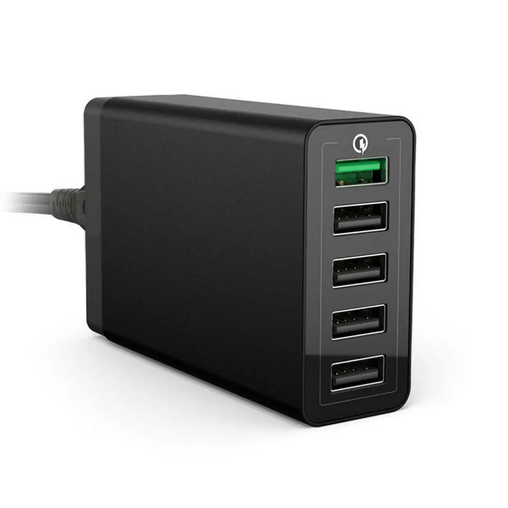 Qualcomm QC2.0 fast charger Multi-port USB charger 5V6A30W tablet mobile phone universal intelligent charger