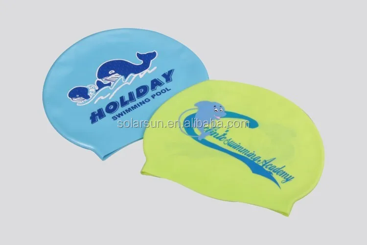 Chinese factory wholesale colorful small baby kid swim hat funny swimming cap