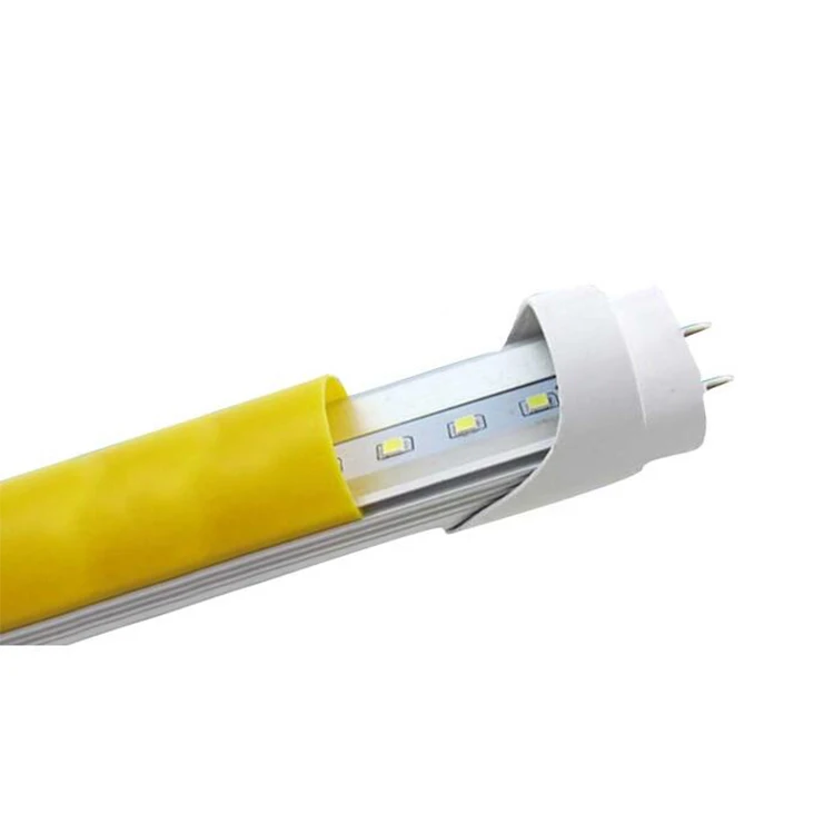 Competitive price T8 LED tube light Ballast Compatible AC85-265V Yellow cover free UV T8 tube no flicker 5 years warranty