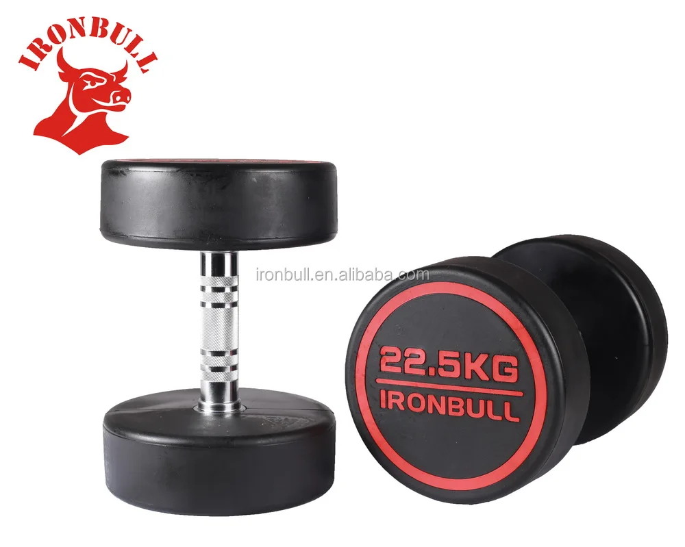 

Ironbull Rubber dumbbell with solid high quality, Black