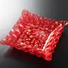 red square Plastic Acrylic Fruit Plate Dishes