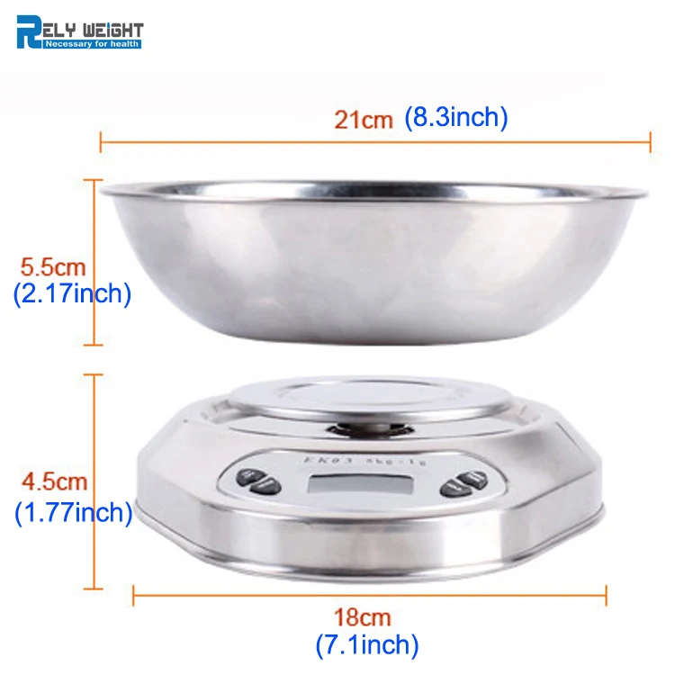 Stainless Steel Electronic Kitchen Scales