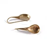 high quality jewelry accessories wholesale raw brass metal casting earring wires fish hooks with zircon setting for daily wear