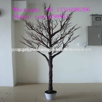 Indoor Home Decorative Artificial Wooden Tree Buy Black Metal
