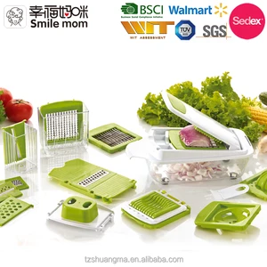 Image of B413 Manual Slicer Dicer & Grater 11 Interchangeable Stainless Steel Blades best vegetable dicer