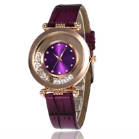 

2019 Diamond Leather Quartz Wrist Fashion Watches With Crystals for Women and Girls JSW-0972