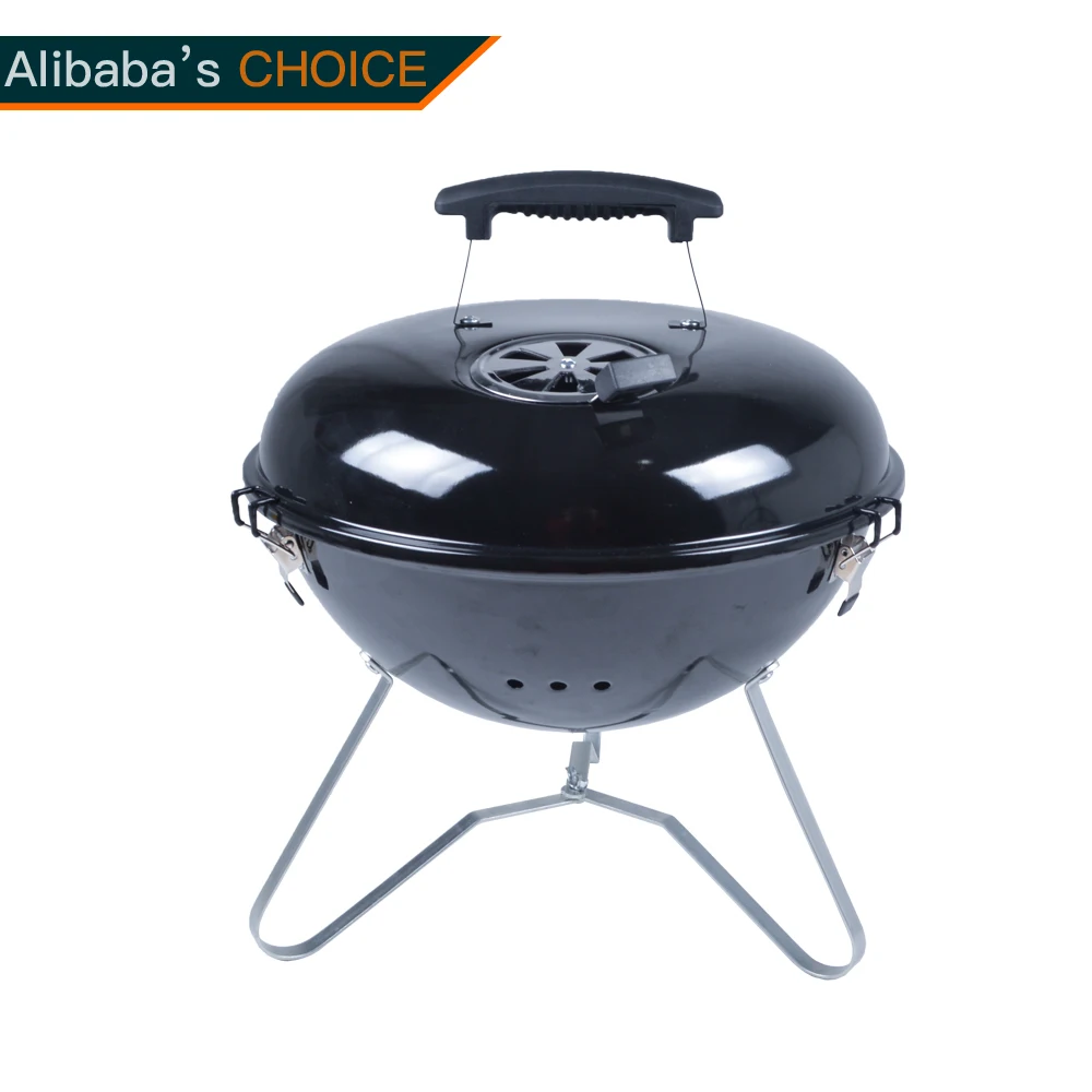 

14'' Outdoor Camping Weber Portable Charcoal Kettle Bbq Barbecue Grill