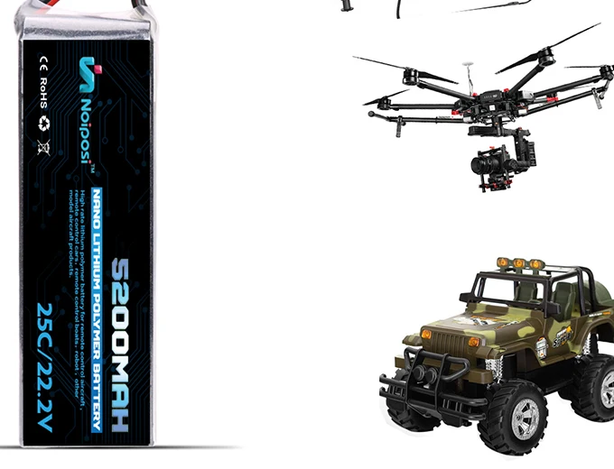 25C 35C 45C 60C Lipo Battery 6s 22.2v 5200mah,High Discharge Rate Lipo