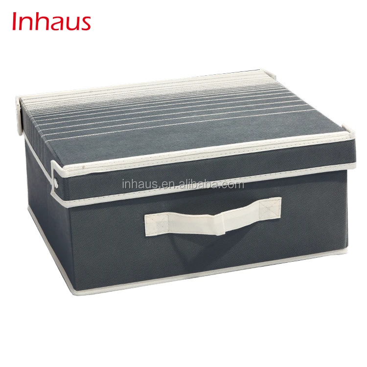 Oem Service 2018 Hot Sell High Quality Zipper Canvas Fabric Covered Storage Boxes Buy Fabric