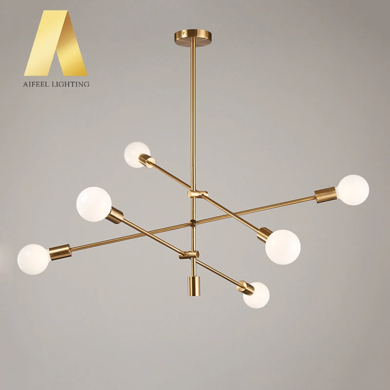 
modern simple kitchen dining room bed room decorative and adjustable metal led light for home chandelier pendant light 