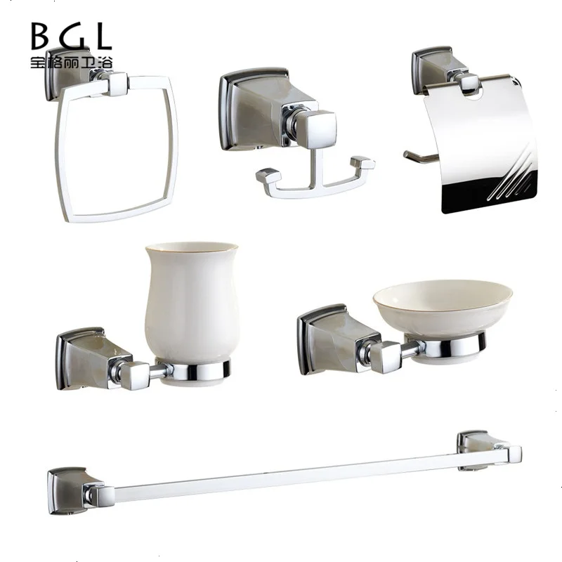 Us Style Modern Bathroom Equipment Zinc Alloy Chrome Finished Bathroom