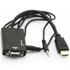 USB to VGA adapter portable hdmi to VGA Adapter With Audio Cable vga to hdmi cable/converter