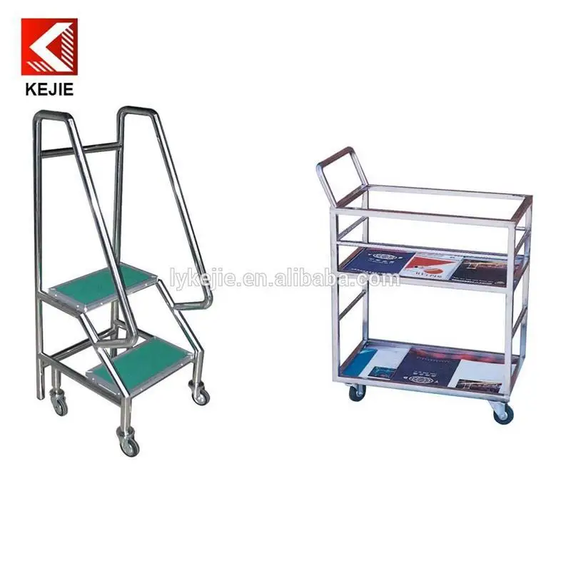 Library Book Carrier Acrylic Metal Cart With Wheels Library Book Carrier Acrylic Metal Cart With Wheels